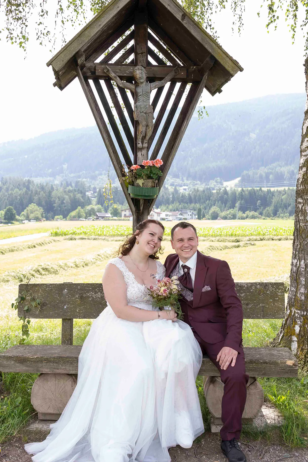 Jennifer & Christoph Hochzeitspaar - Hochzeitsfotografie - Tirol