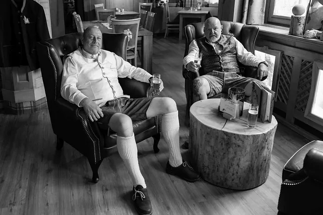 Getting ready Hochzeit gemütliches Verweilen